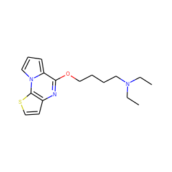 CCN(CC)CCCCOc1nc2ccsc2n2cccc12 ZINC000040836534