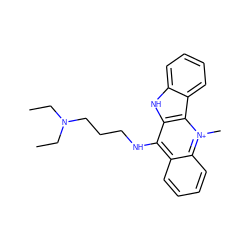 CCN(CC)CCCNc1c2ccccc2[n+](C)c2c1[nH]c1ccccc12 ZINC000028979840