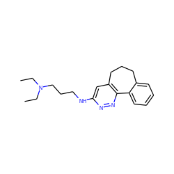 CCN(CC)CCCNc1cc2c(nn1)-c1ccccc1CCC2 ZINC000027982460