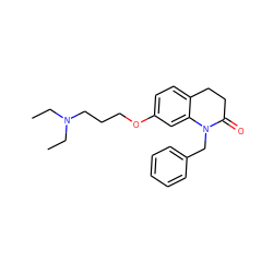 CCN(CC)CCCOc1ccc2c(c1)N(Cc1ccccc1)C(=O)CC2 ZINC000169308758