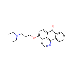 CCN(CC)CCCOc1ccc2c3c(nccc13)-c1ccccc1C2=O ZINC000071335225