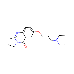 CCN(CC)CCCOc1ccc2nc3n(c(=O)c2c1)CCC3 ZINC000299826754