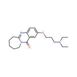 CCN(CC)CCCOc1ccc2nc3n(c(=O)c2c1)CCCCC3 ZINC000299829073