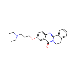 CCN(CC)CCCOc1ccc2nc3n(c(=O)c2c1)CCc1ccccc1-3 ZINC000299833619