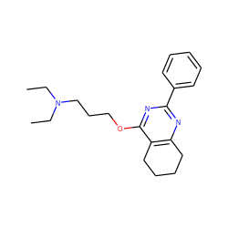 CCN(CC)CCCOc1nc(-c2ccccc2)nc2c1CCCC2 ZINC000653730346