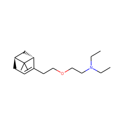 CCN(CC)CCOCCC1=CC[C@H]2C[C@H]1C2(C)C ZINC000100070409