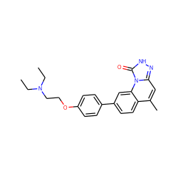 CCN(CC)CCOc1ccc(-c2ccc3c(C)cc4n[nH]c(=O)n4c3c2)cc1 ZINC000058591361