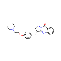 CCN(CC)CCOc1ccc(C[C@@H]2CCn3c2nc2ccccc2c3=O)cc1 ZINC000040378994