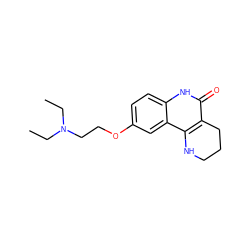 CCN(CC)CCOc1ccc2[nH]c(=O)c3c(c2c1)NCCC3 ZINC000118733645