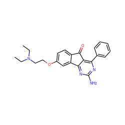 CCN(CC)CCOc1ccc2c(c1)-c1nc(N)nc(-c3ccccc3)c1C2=O ZINC000049050561