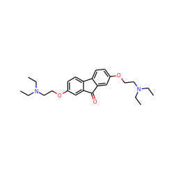 CCN(CC)CCOc1ccc2c(c1)C(=O)c1cc(OCCN(CC)CC)ccc1-2 ZINC000000538461