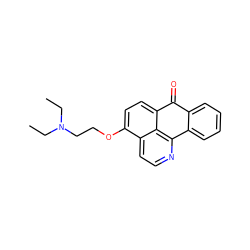 CCN(CC)CCOc1ccc2c3c(nccc13)-c1ccccc1C2=O ZINC000071341519