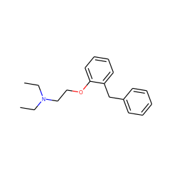 CCN(CC)CCOc1ccccc1Cc1ccccc1 ZINC000000001407