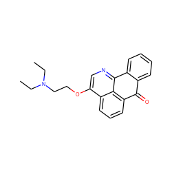 CCN(CC)CCOc1cnc2c3c(cccc13)C(=O)c1ccccc1-2 ZINC000071340442