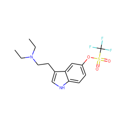 CCN(CC)CCc1c[nH]c2ccc(OS(=O)(=O)C(F)(F)F)cc12 ZINC000034801067