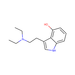 CCN(CC)CCc1c[nH]c2cccc(O)c12 ZINC000022001974