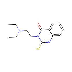 CCN(CC)CCn1c(S)nc2ccccc2c1=O ZINC000096901759