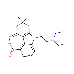 CCN(CC)CCn1c2c3c(n[nH]c(=O)c4cccc1c34)CC(C)(C)C2 ZINC000150195540