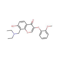 CCN(CC)Cc1c(O)ccc2c(=O)c(Oc3ccccc3OC)coc12 ZINC000020444389