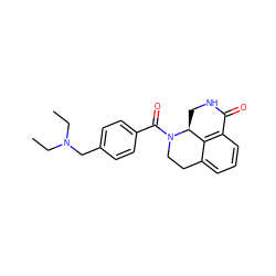 CCN(CC)Cc1ccc(C(=O)N2CCc3cccc4c3[C@@H]2CNC4=O)cc1 ZINC000045347190