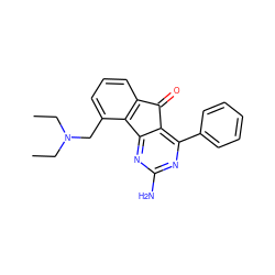 CCN(CC)Cc1cccc2c1-c1nc(N)nc(-c3ccccc3)c1C2=O ZINC000049054655