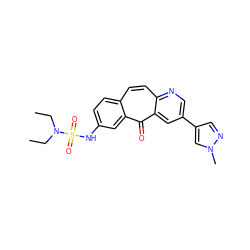 CCN(CC)S(=O)(=O)Nc1ccc2ccc3ncc(-c4cnn(C)c4)cc3c(=O)c2c1 ZINC000072112404