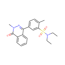 CCN(CC)S(=O)(=O)c1cc(-c2nn(C)c(=O)c3ccccc23)ccc1C ZINC000002368803