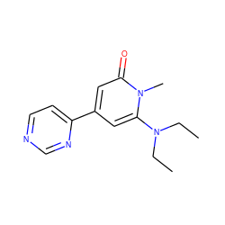 CCN(CC)c1cc(-c2ccncn2)cc(=O)n1C ZINC000066066140