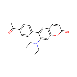 CCN(CC)c1cc2oc(=O)ccc2cc1-c1ccc(C(C)=O)cc1 ZINC000072127540