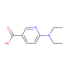 CCN(CC)c1ccc(C(=O)O)cn1 ZINC000019731745