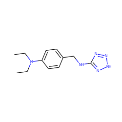 CCN(CC)c1ccc(CNc2nn[nH]n2)cc1 ZINC000004935064