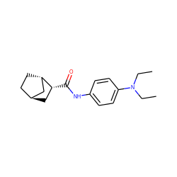 CCN(CC)c1ccc(NC(=O)[C@@H]2C[C@H]3CC[C@H]2C3)cc1 ZINC000101710120