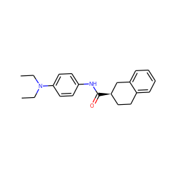 CCN(CC)c1ccc(NC(=O)[C@@H]2CCc3ccccc3C2)cc1 ZINC000013586591