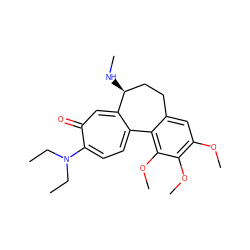 CCN(CC)c1ccc2c(cc1=O)[C@@H](NC)CCc1cc(OC)c(OC)c(OC)c1-2 ZINC000002944425