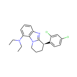 CCN(CC)c1cccc2nc3n(c12)CCC[C@@H]3c1ccc(Cl)cc1Cl ZINC000144844610