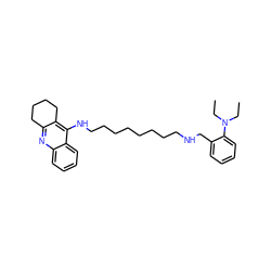 CCN(CC)c1ccccc1CNCCCCCCCCNc1c2c(nc3ccccc13)CCCC2 ZINC000095558334