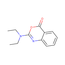 CCN(CC)c1nc2ccccc2c(=O)o1 ZINC000013528665