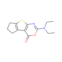 CCN(CC)c1nc2sc3c(c2c(=O)o1)CCC3 ZINC000013528671