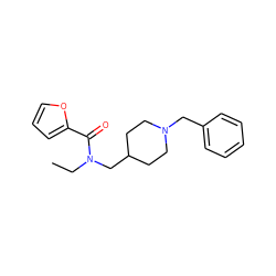 CCN(CC1CCN(Cc2ccccc2)CC1)C(=O)c1ccco1 ZINC000103266130