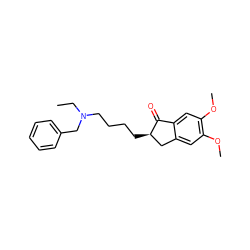 CCN(CCCC[C@@H]1Cc2cc(OC)c(OC)cc2C1=O)Cc1ccccc1 ZINC000013738616