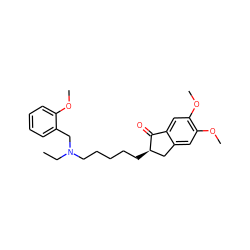 CCN(CCCCC[C@@H]1Cc2cc(OC)c(OC)cc2C1=O)Cc1ccccc1OC ZINC000013738612