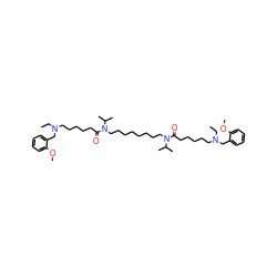 CCN(CCCCCC(=O)N(CCCCCCCCN(C(=O)CCCCCN(CC)Cc1ccccc1OC)C(C)C)C(C)C)Cc1ccccc1OC ZINC000028019809