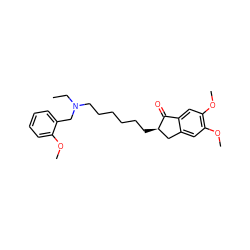 CCN(CCCCCC[C@@H]1Cc2cc(OC)c(OC)cc2C1=O)Cc1ccccc1OC ZINC000013738614