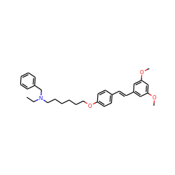 CCN(CCCCCCOc1ccc(/C=C/c2cc(OC)cc(OC)c2)cc1)Cc1ccccc1 ZINC000103299659