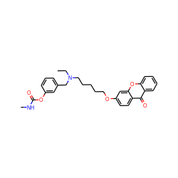 CCN(CCCCCOc1ccc2c(=O)c3ccccc3oc2c1)Cc1cccc(OC(=O)NC)c1 ZINC000103170053