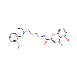 CCN(CCCCNC(=O)c1cc(=O)c2c(O)cccc2o1)Cc1ccccc1OC ZINC000299858414