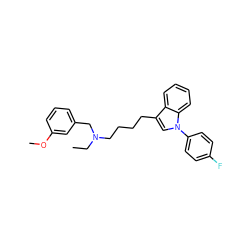 CCN(CCCCc1cn(-c2ccc(F)cc2)c2ccccc12)Cc1cccc(OC)c1 ZINC000299839644