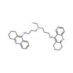 CCN(CCCNc1c2c(nc3ccccc13)CCCC2)CCCNc1c2c(nc3ccccc13)CCCC2 ZINC000013612196