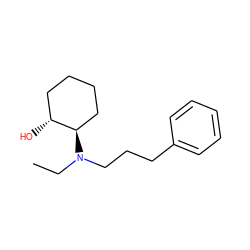 CCN(CCCc1ccccc1)[C@@H]1CCCC[C@H]1O ZINC000473099468