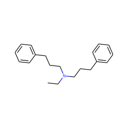 CCN(CCCc1ccccc1)CCCc1ccccc1 ZINC000001481966